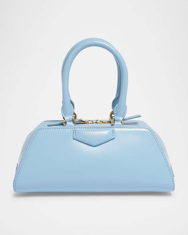 Antigona Mini Top-Handle Bag in Box Leather